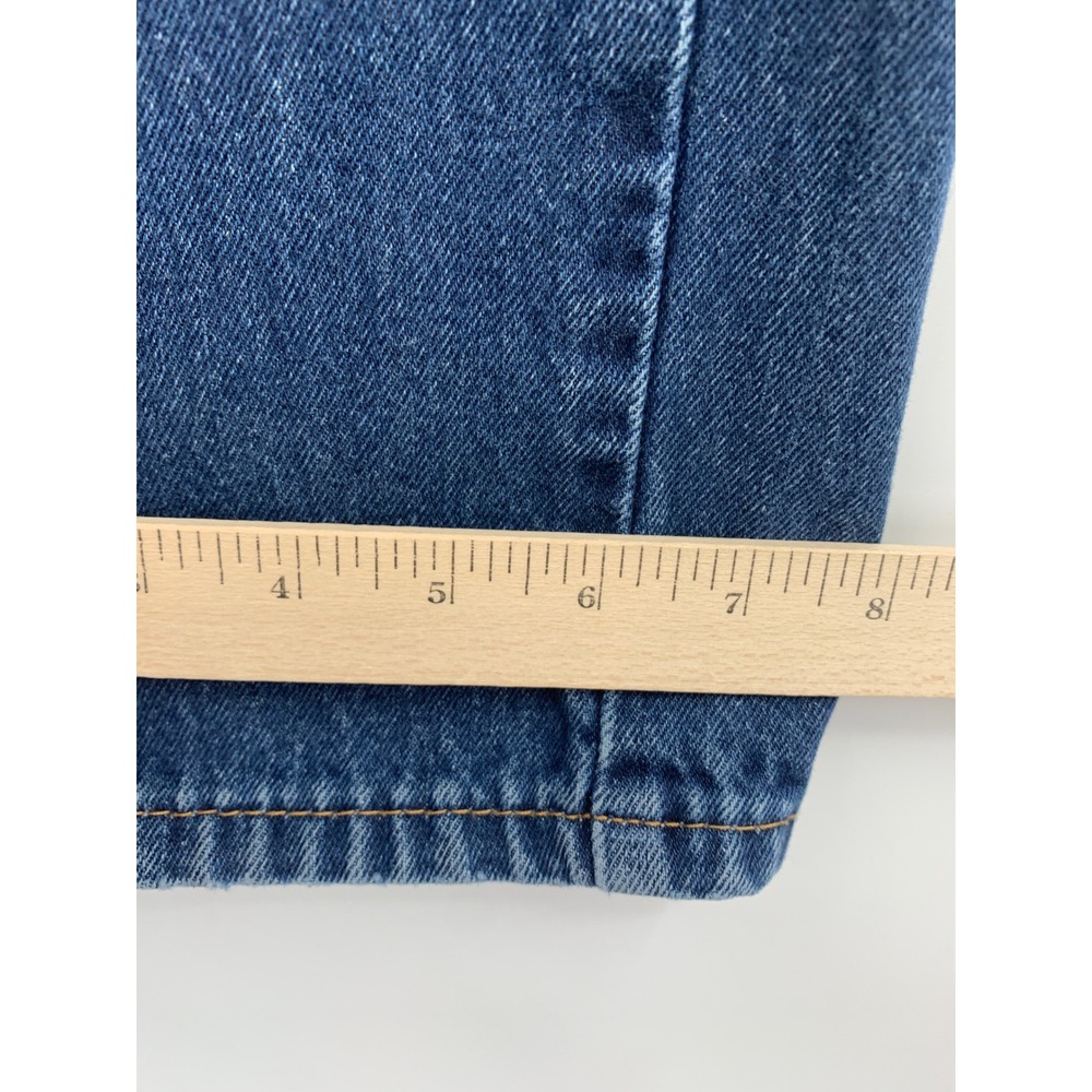 Levis 505 Jeans Mens 32x32 Blue Straight Leg Medium Wash Denim Pants - Picture 9 of 10